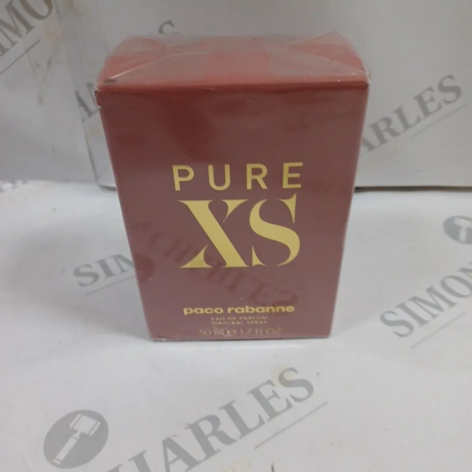 BOXED PACO RABANNE PURE XS EAU DE PARFUM 50ML - SEALED