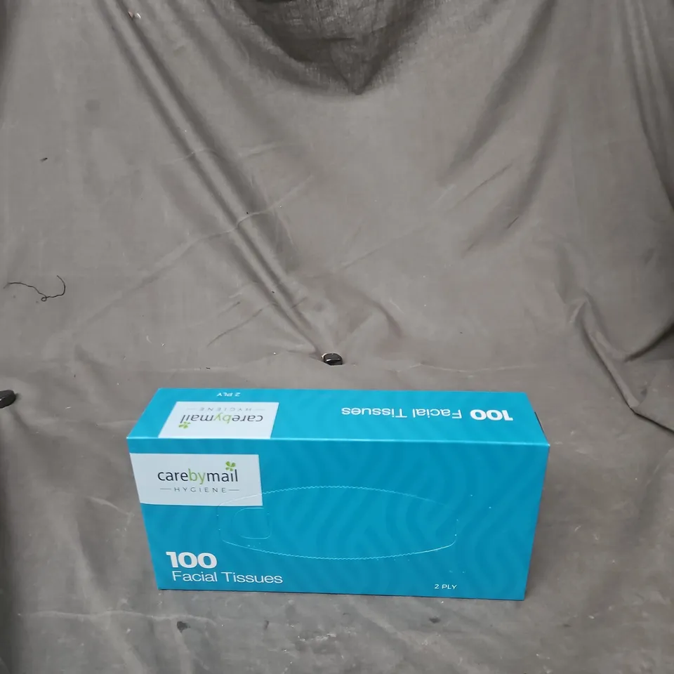 CARE BY MAIL FACIAL TISSUES - 100 TISSUES PER BOX, 2-PLY, CASE OF 36 BOXES