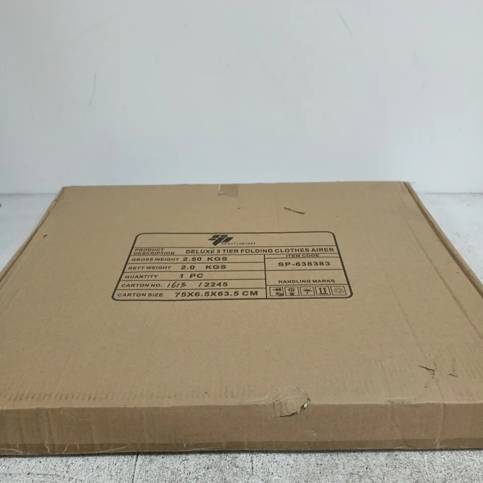 SPECTRAPLAST DELUXE 3-TIER FOLDING CLOTHES AIRER – BOXED