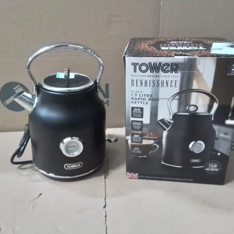 BOXED TOWER RENAISSANCE T10063B TRADITIONAL KETTLE - BLA