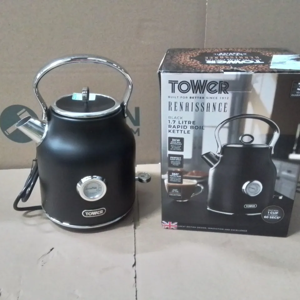 BOXED TOWER RENAISSANCE T10063B TRADITIONAL KETTLE - BLA