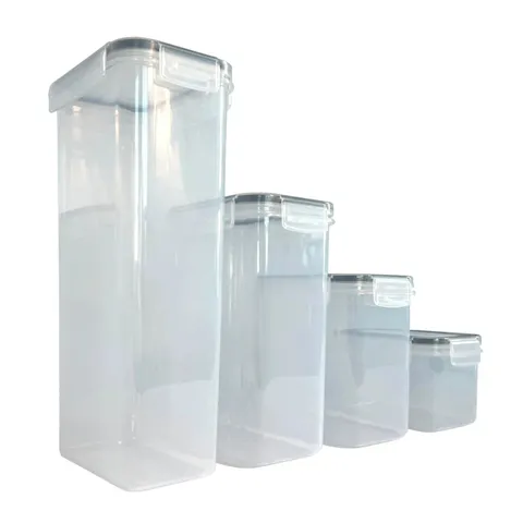 OYPLA 14PC AIRTIGHT REUSABLE PLASTIC KITCHEN FOOD STORAGE CONTAINER ORGANISER SET