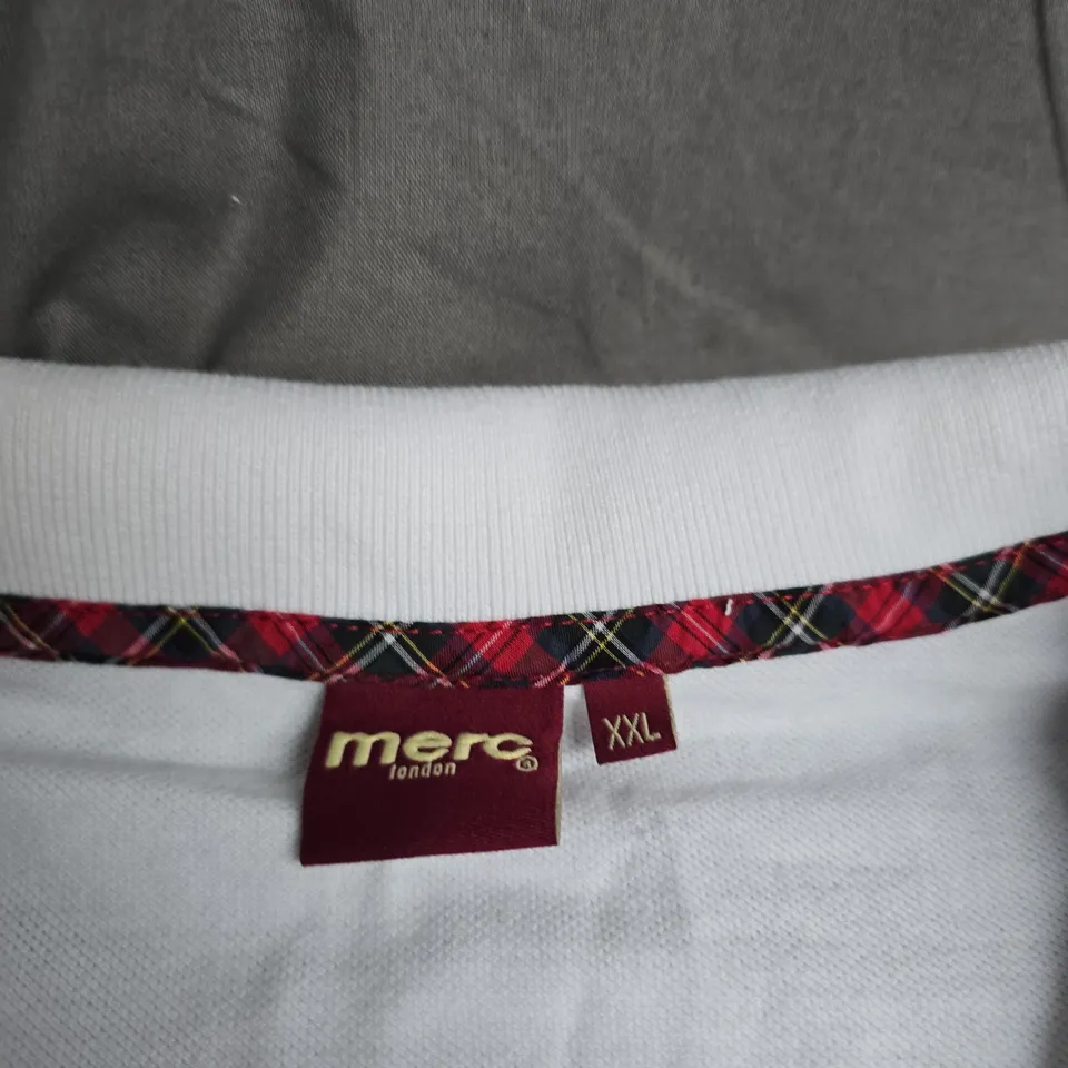 MERC LONDON WHITE POLO SHIRT – XXL (MEN'S)