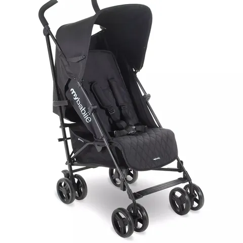 BOXED MY BABIIE MB01 LIGHTWEIGHT STROLLER - BLACK