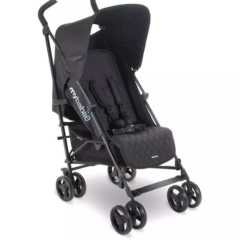 BOXED MY BABIIE MB01 LIGHTWEIGHT STROLLER - BLACK