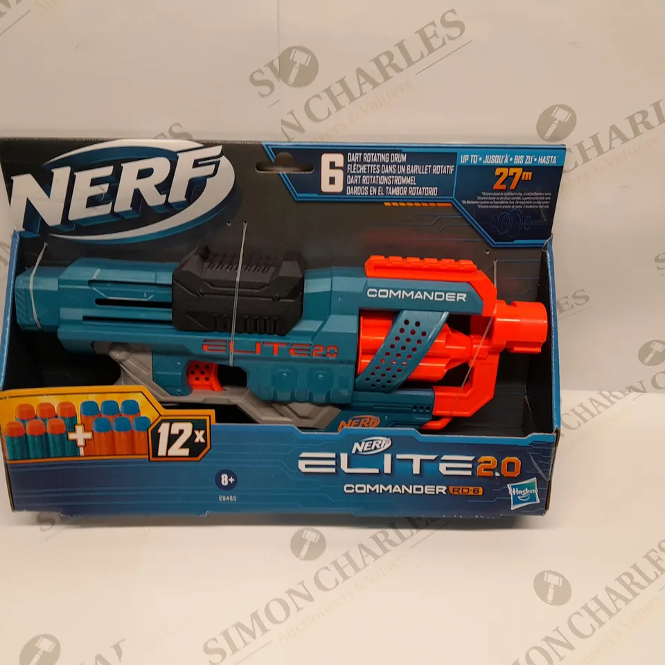 BRAND NEW BOXED NERF ELITE 2.0 COMMANDER RD-6 WITH 6 DART ROTATING DRUM