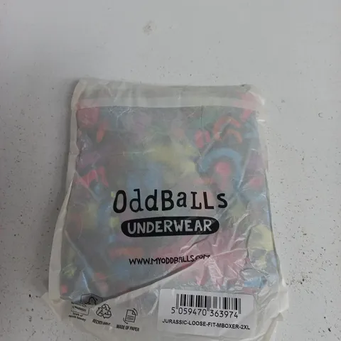 ODDBALLS JURASSIC LOOSE-FIT BOXER UNDERWEAR β 2XL