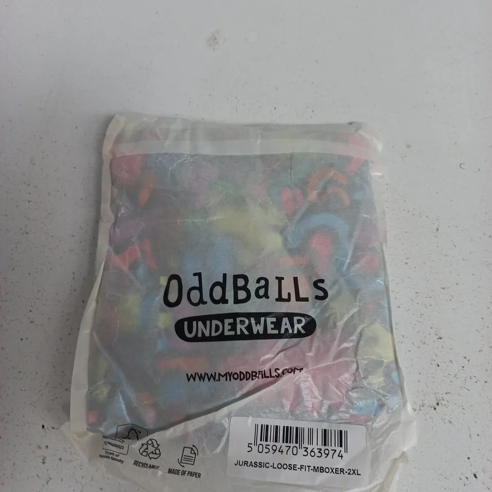ODDBALLS JURASSIC LOOSE-FIT BOXER UNDERWEAR – 2XL