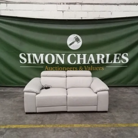 QUALITY DESIGNER ITALIAN MADE VERONA 2 SEATER LEATHER POWER RECLINER SOFA