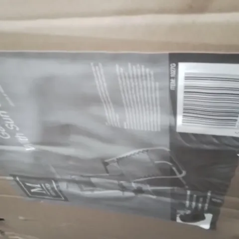 BOXED MONACO GREY RECLINING GARDEN CHAIR WITH SUN SHADE