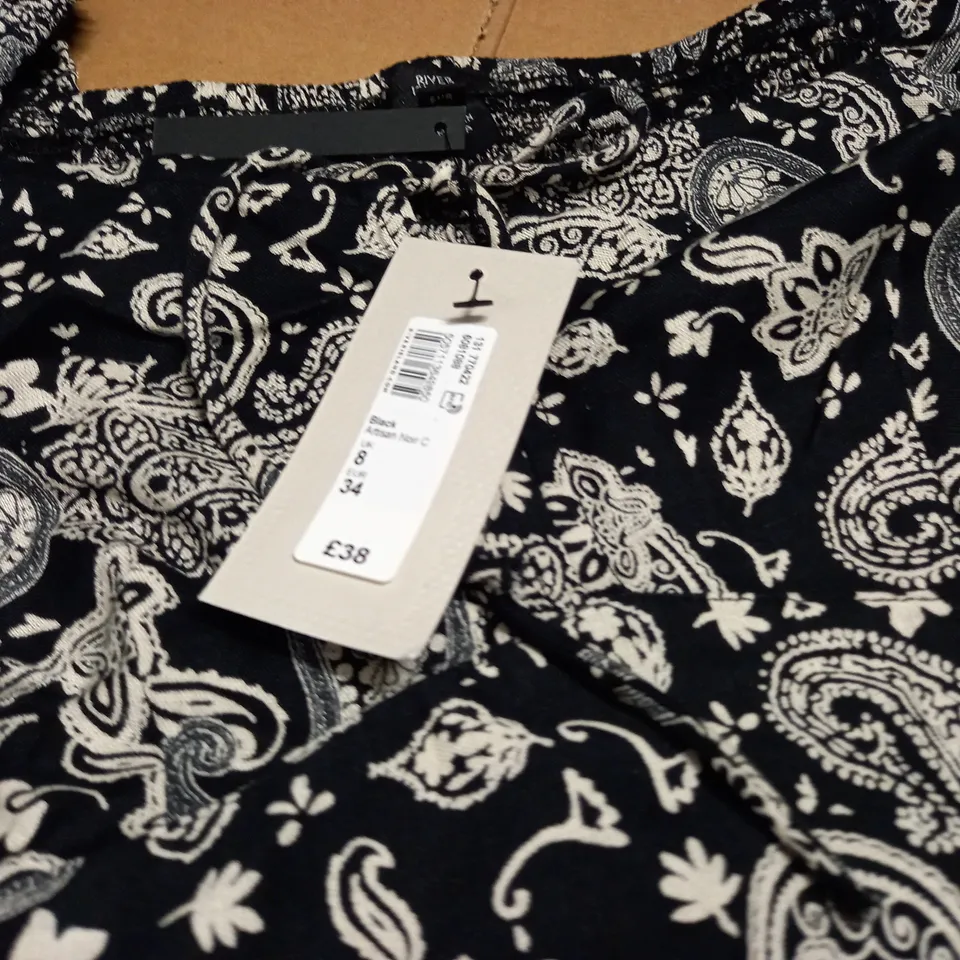 RIVER ISLAND ARTISAN DRESS - UK 8