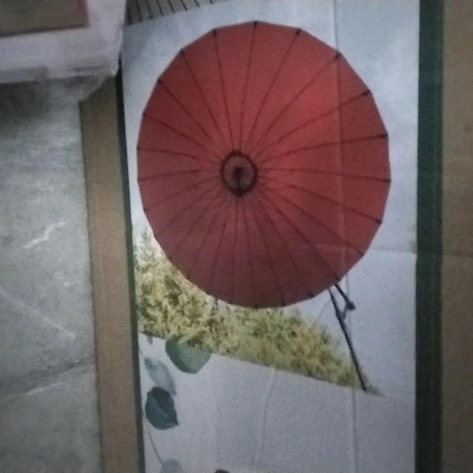 BOXED 3M SHANGHAI CANTILEVER PARASOL - RED (1 BOX)