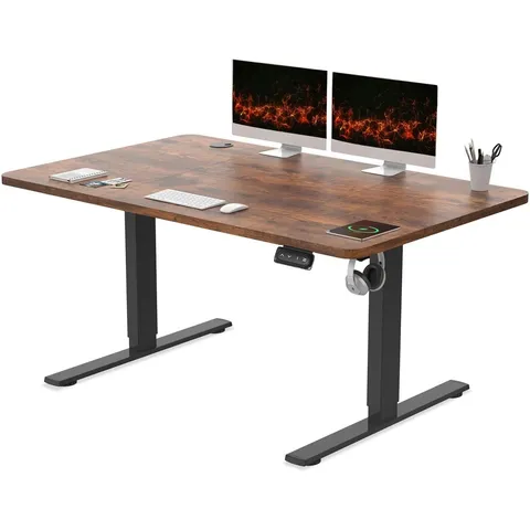 BOXED MALLUS 120 x 60cm ELECTRIC HEIGHT ADJUSTABLE STANDING DESK (1 BOX)