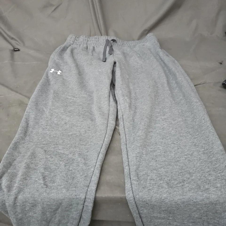 UNDER ARMOUR GREY FLEECE JOGGERS – LARGE