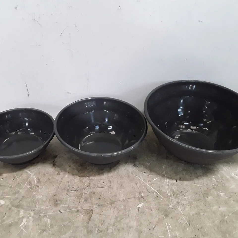 BOXED FOLDABLE BOWL GREY SET OF 3