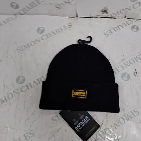 BARBOUR BLACK BEANIE