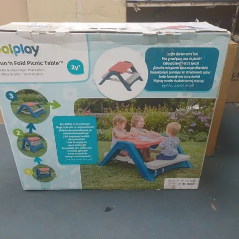 BOXED PALPLAY FUN 'N FOLD PICNIC TABLE - COLLECTION ONLY