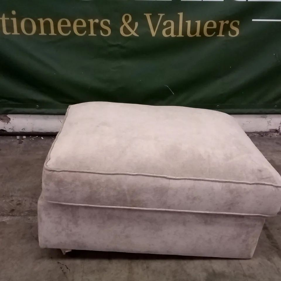 QUALITY DESIGNER BEIGE FOOTSTOOL