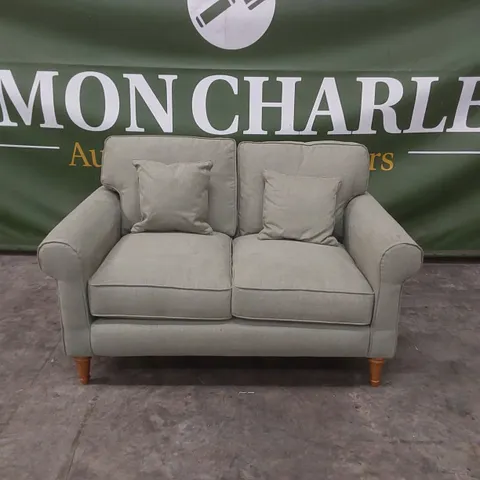 QUALITY DESIGNER WILLIAM FABRIC 2 SEATER FABRIC UPHOLSTERED SOFA