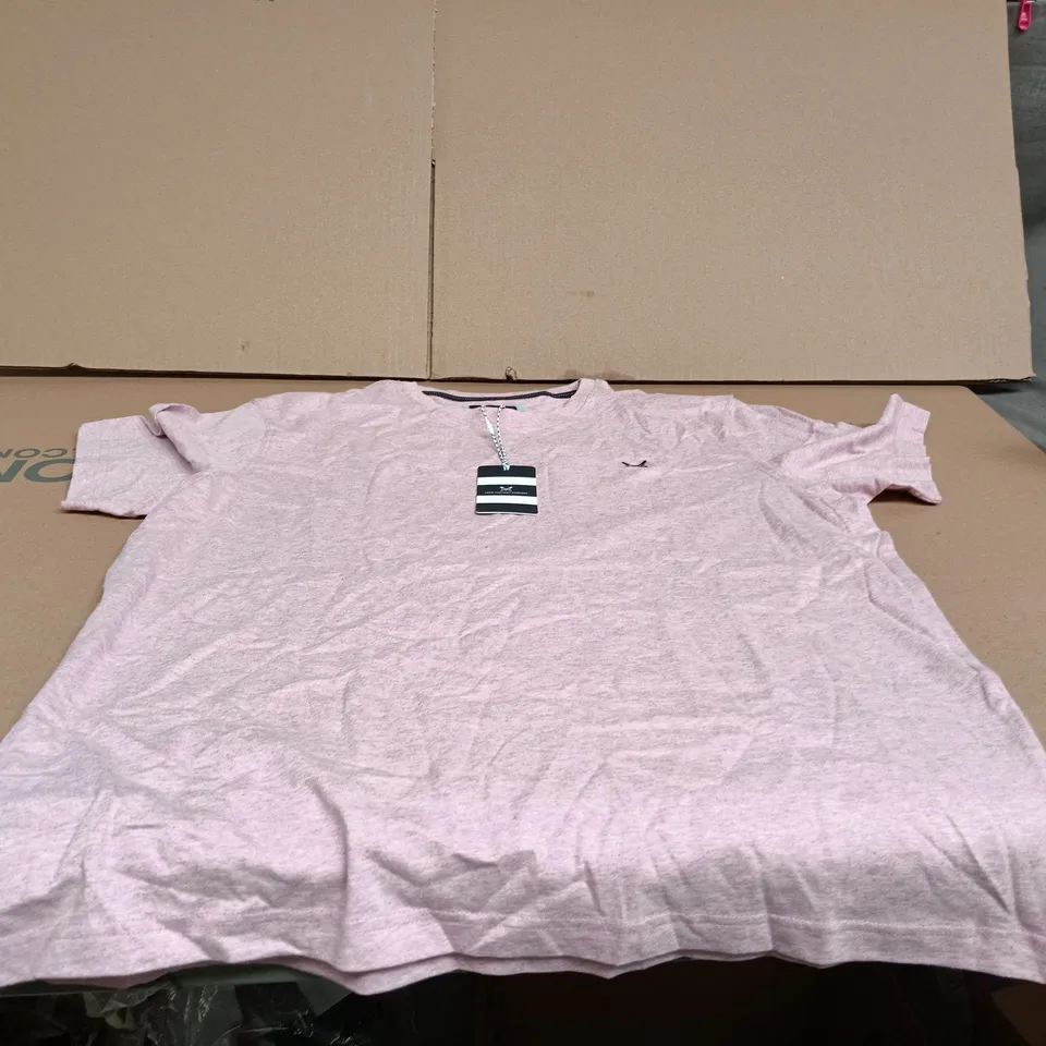 THE CREW CLOTHING COMPANY CLASSIC T SHIRT PINK XL TAGGED