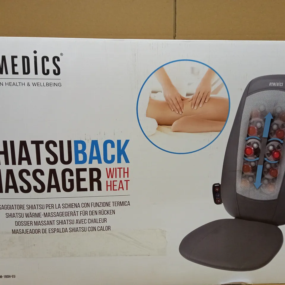 BOXED HOMEDICS SHIATSU BACK MASSAGER SBM-180H-EU