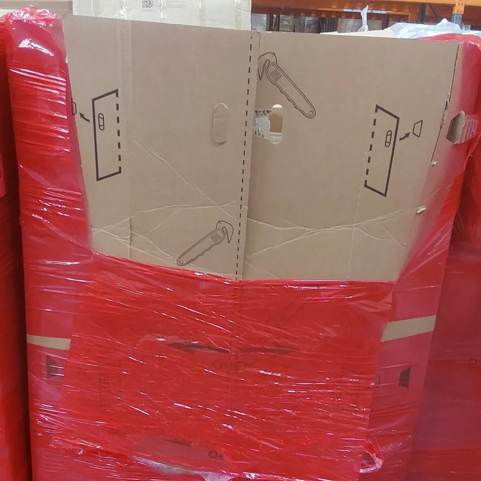 PALLET CONTAINING A LARGE QUANTITY OF ASSORTED ITEMS INCLUDING: COFFEE MAKER WITH GRINDER, YOGA MAT STORAGE RACK, 30W INSECT KILLER, WORK SHELF ECT