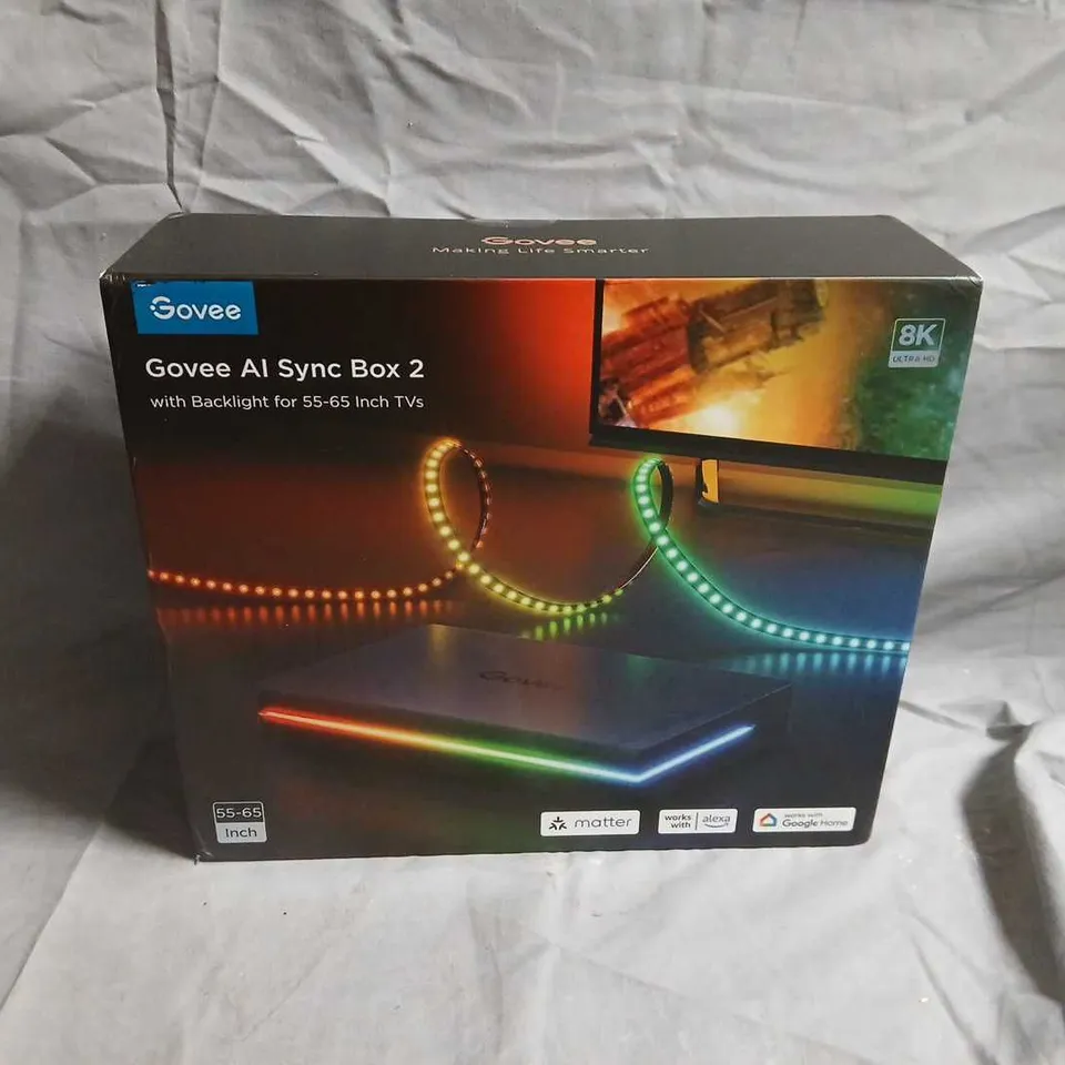 GOVEE AI SYNC BOX 2 TV BACKLIGHT KIT FOR 55-65 INCH TVS