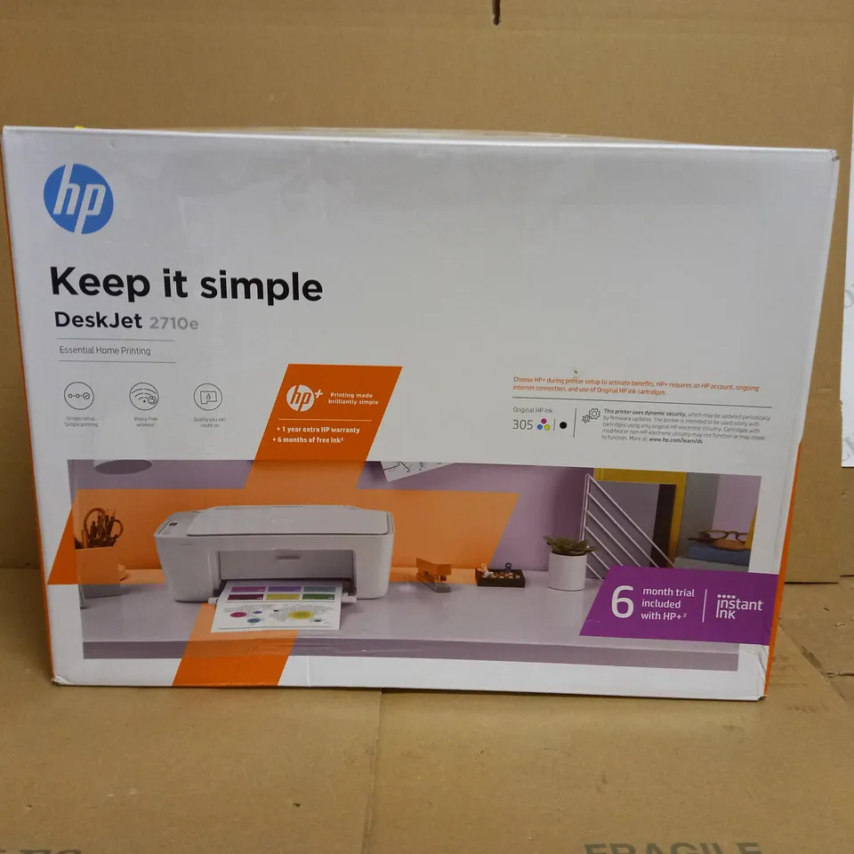 HP DESKJET 2710E PRINTER & SCANNER