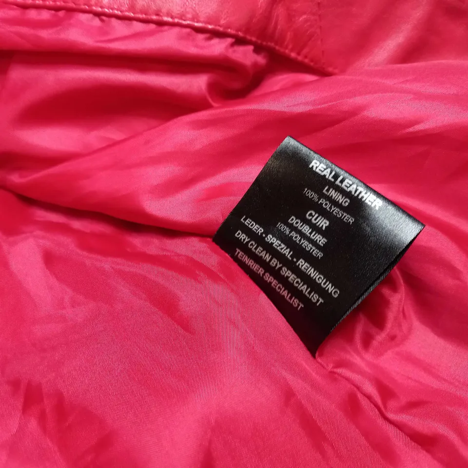 AVIATRIX RED LEATHER JACKET - XL