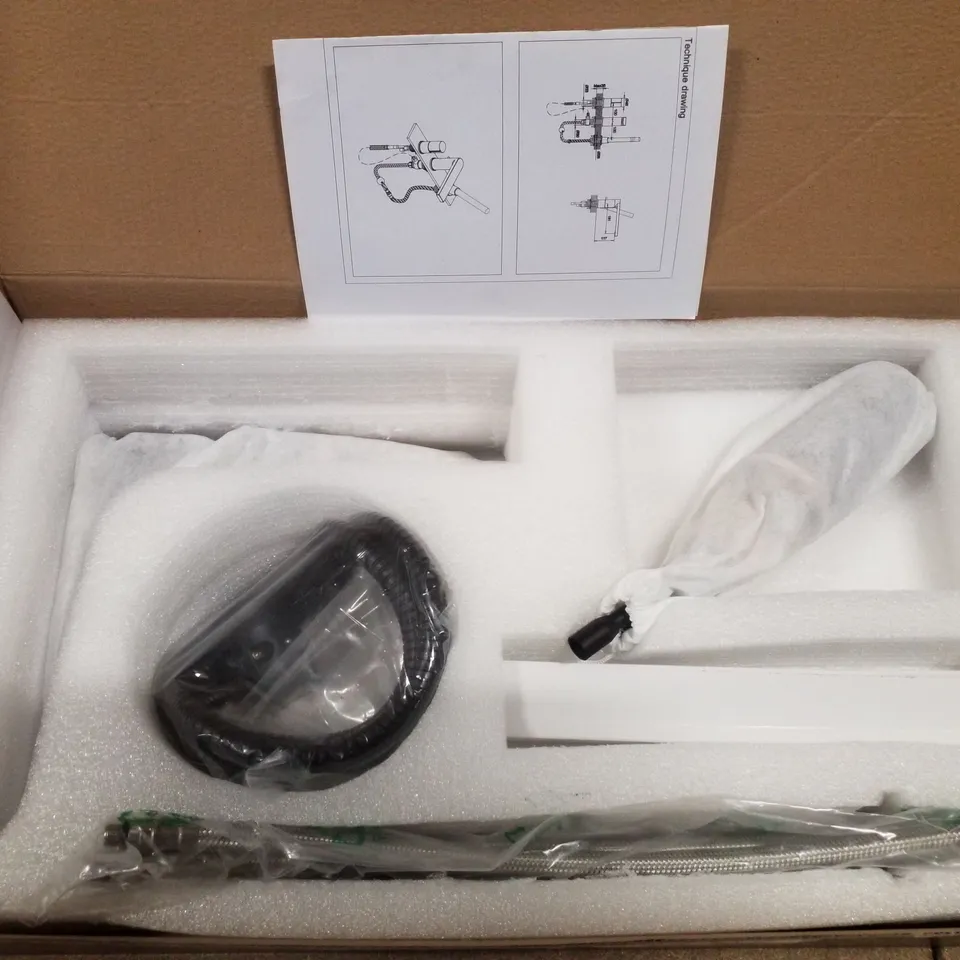 BOXED PURE GIULIA 3TH BATH SHOWER MIXER - BLACK 
