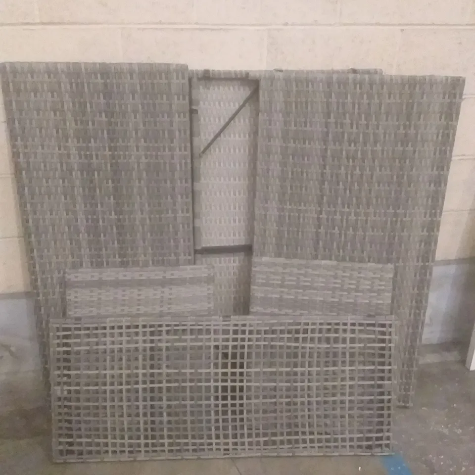 GOOD HOME ALUMINIUM & SYNTHETIC RATTAN STORAGE BOX