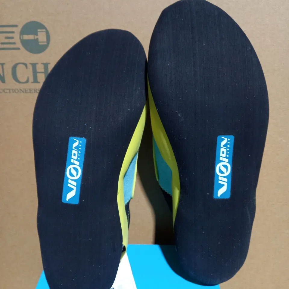 SCARPA 70045-003 PIKI J KIDS CLIMBING SHOES MALDIVE-YELLOW - SIZE 2.5