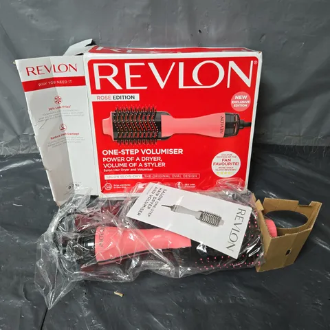 BOXED REVLON LONDON ONE-STEP VOLUMISER - ROSE