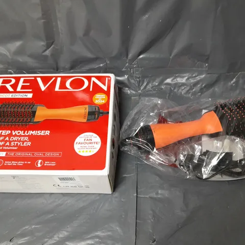 BOXED REVLON ONE STEP VOLUMISER IN APRICOT