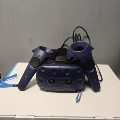 BOXED VIVE PRO VR HEADSET IN BLUE