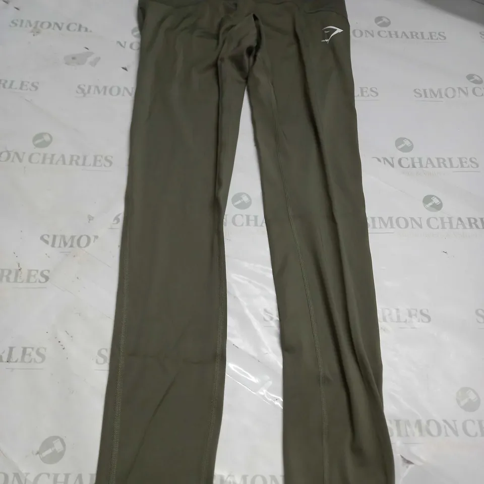 GYMSHARK LEGGING JOGGERS IN GREEN - SMALL