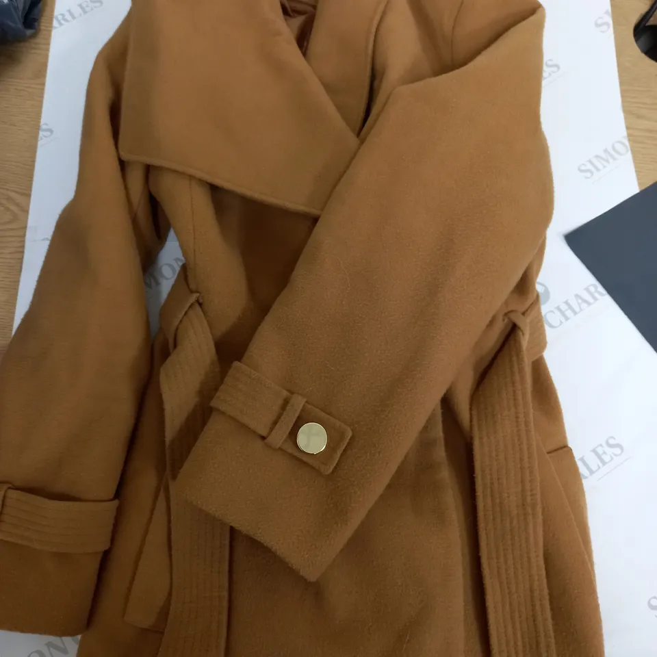PAPAYA SIZE 16 BROWN LONG COAT 