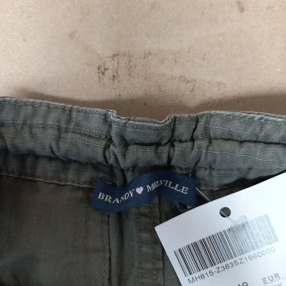 BRANDY MELVILLE WOMEN'S CARGO PANTS – GREY/OLIVE,