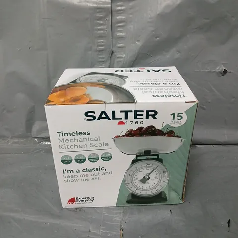 BOXED SALTER TIMELESS MECHANICAL KITCHEN SCALE 