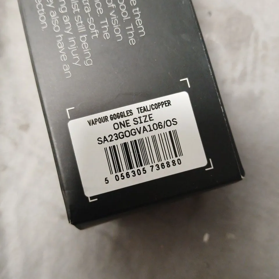 BOXED ZONE3 VAPOUR GOGGLES TEAL/COPPER – ONE SIZE, POLARISED LENSES