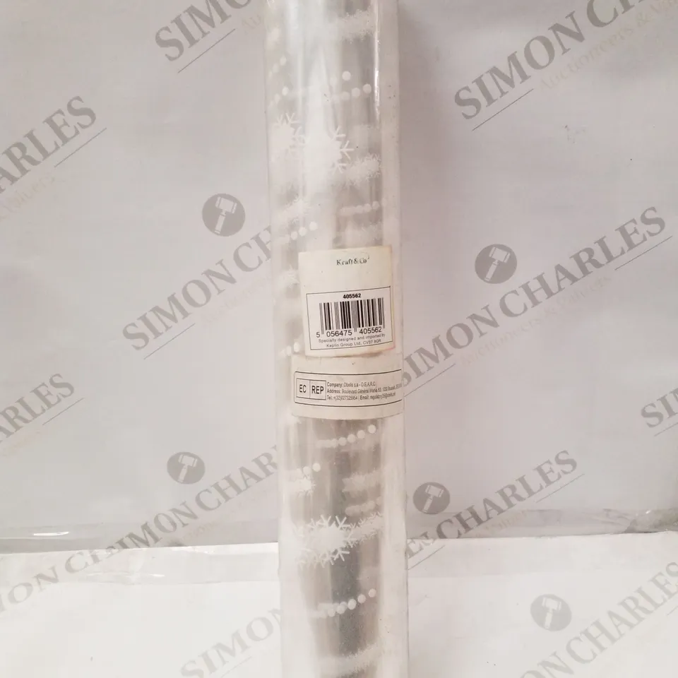 KRAFT&CO CELLOPHANE WRAP - SNOWFLAKES 