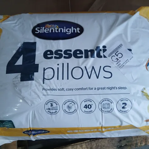 SILENTNIGHT 4 ESSENTIAL PILLOWS – SEALED PACK
