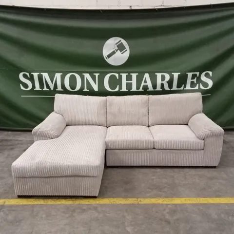 AMALFI 3 SEATER STANDARD BACK LEFT HAND FABRIC CORNER CHAISE SOFA