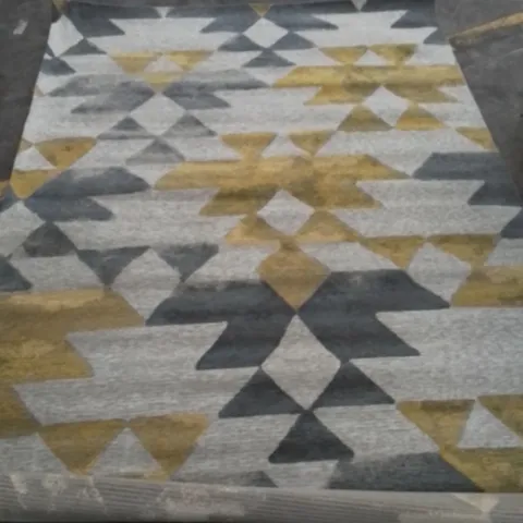 SMART HALI GREY/YELLOW RUG 230X160CM