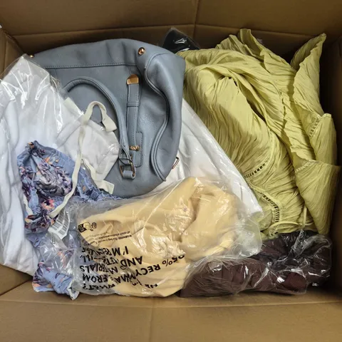 APPROXIMATELY 40 ASSORTED CLOTHING ITEMS IN VARIOUS SIZES, STYLES & COLOURS TO INCLUDE BRANDS SUCH AS BERSHKA, DAVID LUKE, PRIMARK, ETC - COLLECTION ONLY