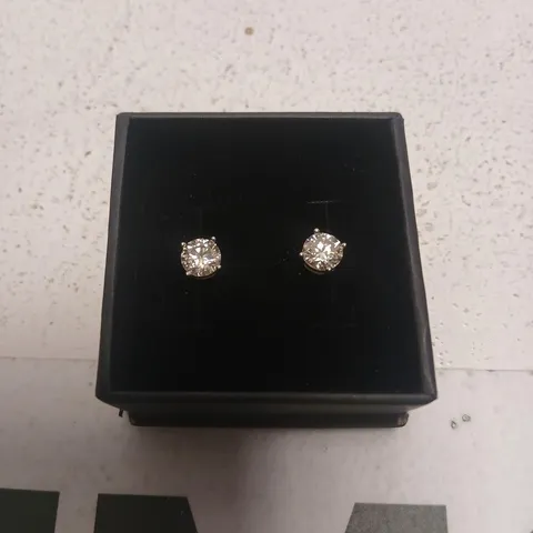  STUD EARRINGS, ROUND-CUT, 6.5MM STONES – IN PRESENTATION BOX
