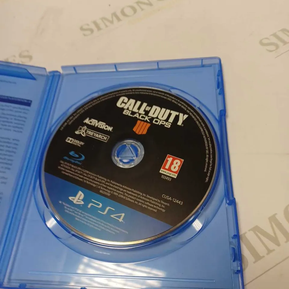 PS4 CALL OF DUTY BLACK OPS 4