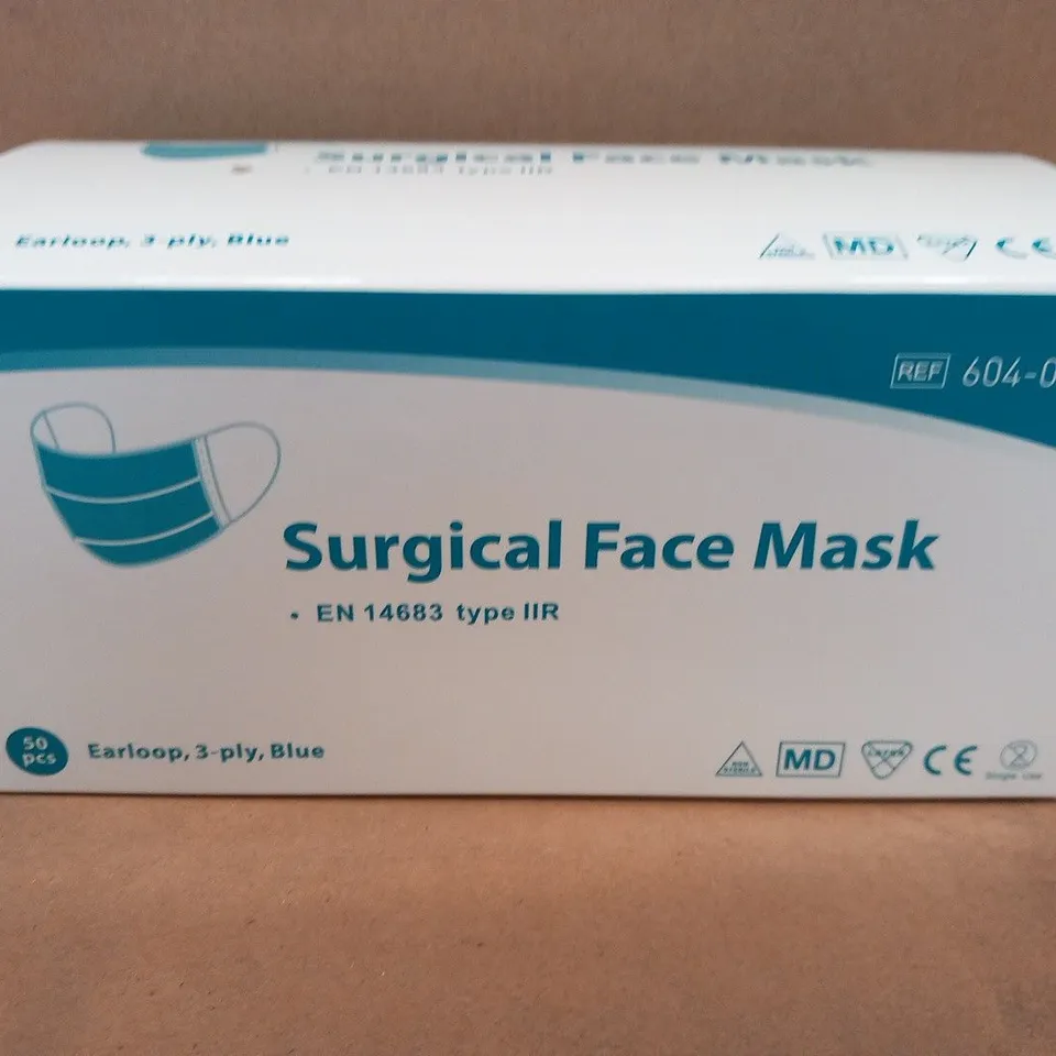 PALLET OF APPROXIMATELY 24 BOXES OF 1000 SURGICAL FACE MASKS TYPE IIR