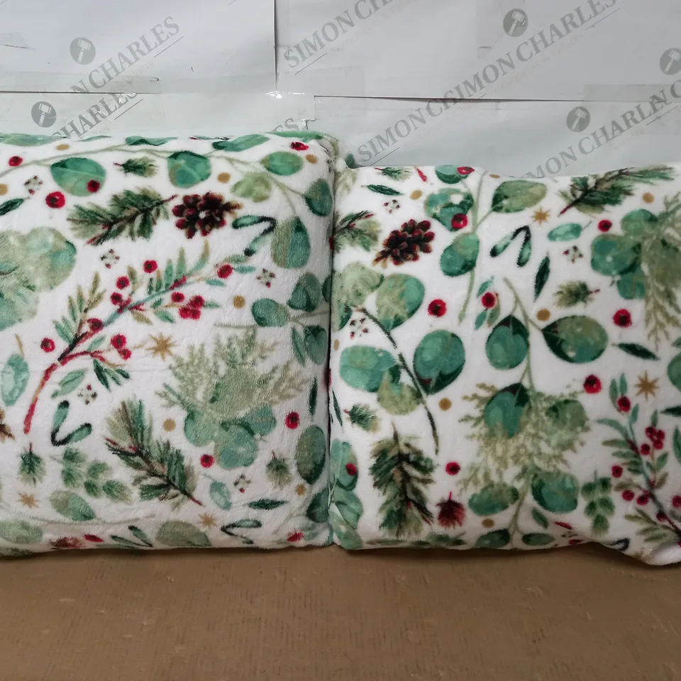 SARA DAVIES PACK OF 2 PRINTED SCATTER CUSHIONS