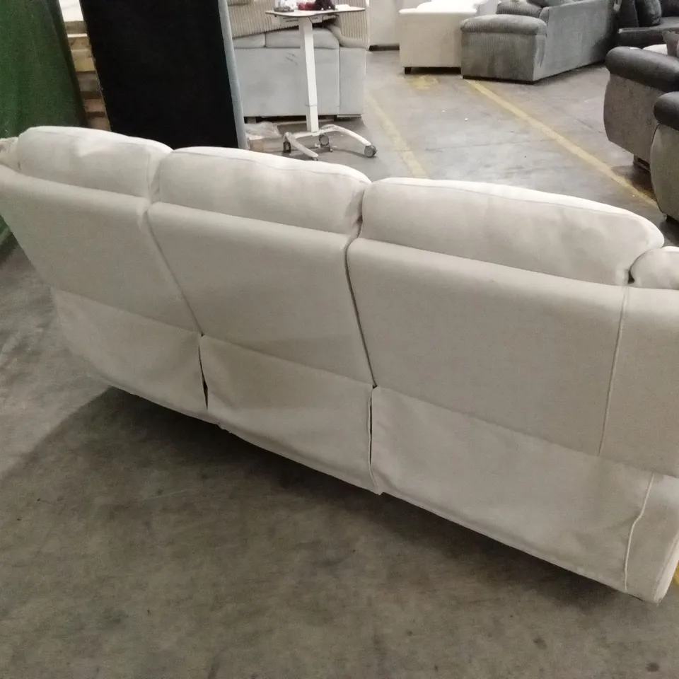 ALBION FABRIC 3 SEATER HIGH BACK MANUAL RECLINER SOFA RRP £749